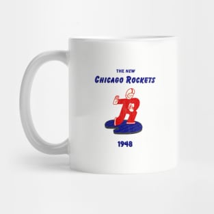 Defunct Chicago Rockets Football 1948 Mug